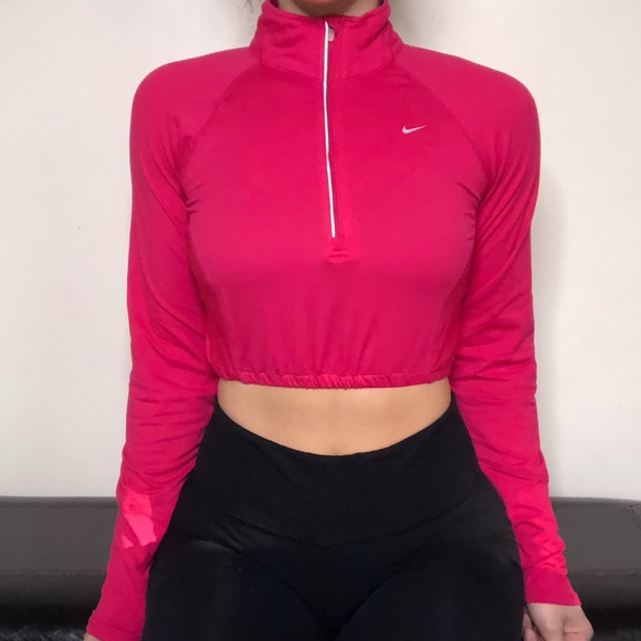 Nike Tops - NIKE Crop Quarter Zip